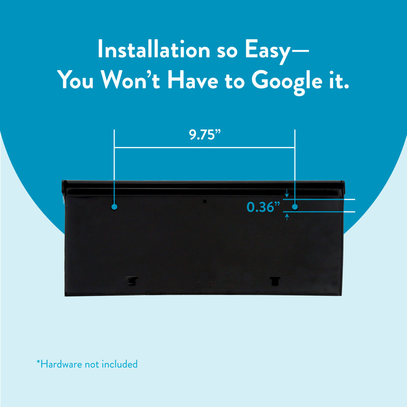 Townhouse Horizontal Non-Locking Wall-Mount Mailbox