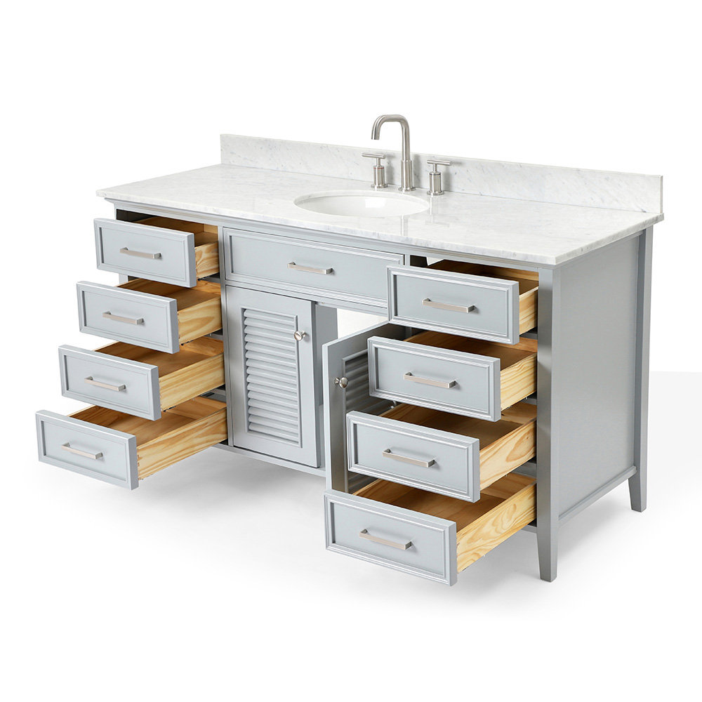 61'' Single Bathroom Vanity, Gray