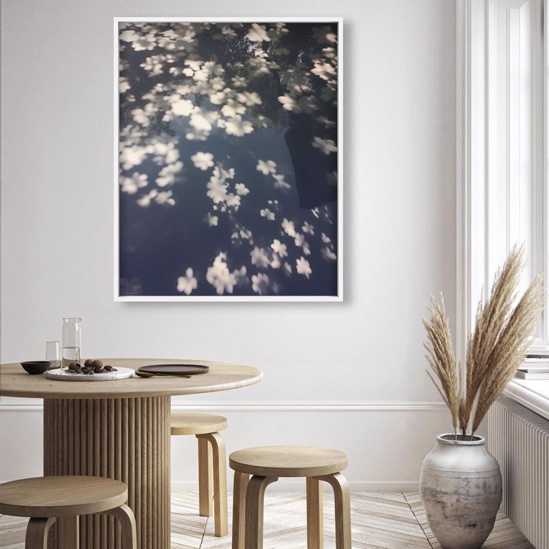 Oliver Gal Earth Meets Sky Abstract Photography - Luxury Shadowbox Framed Wall Art, 46.5" H x 37.5" W, White