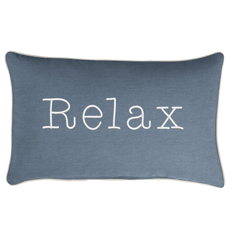 Housse et insert de coussin pour l'extérieur Belle, Bleu
