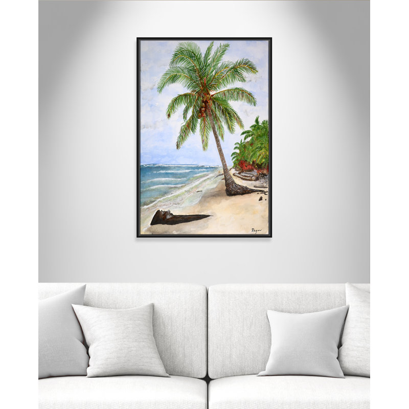 «Rashebia Paradise Print» par Mike Ragan pour, Noir, H 37,5 po x l 25,5 po