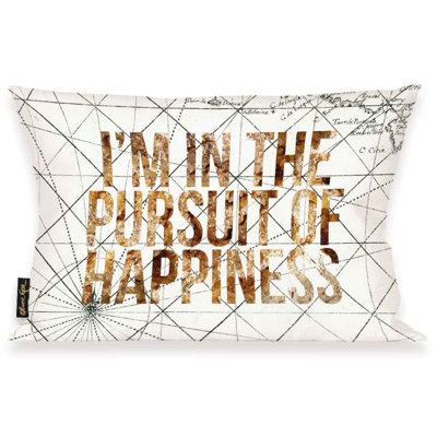 Oliver Gal Home Pursuit of Happiness Lumbar Pillow
