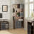Adonia 74.4"H Corner Bookcase With 3 Drawers And Built-In Outlet - 6 Tier L-Shaped Corner Storage Shelf For Living Room, Home Office-705493909