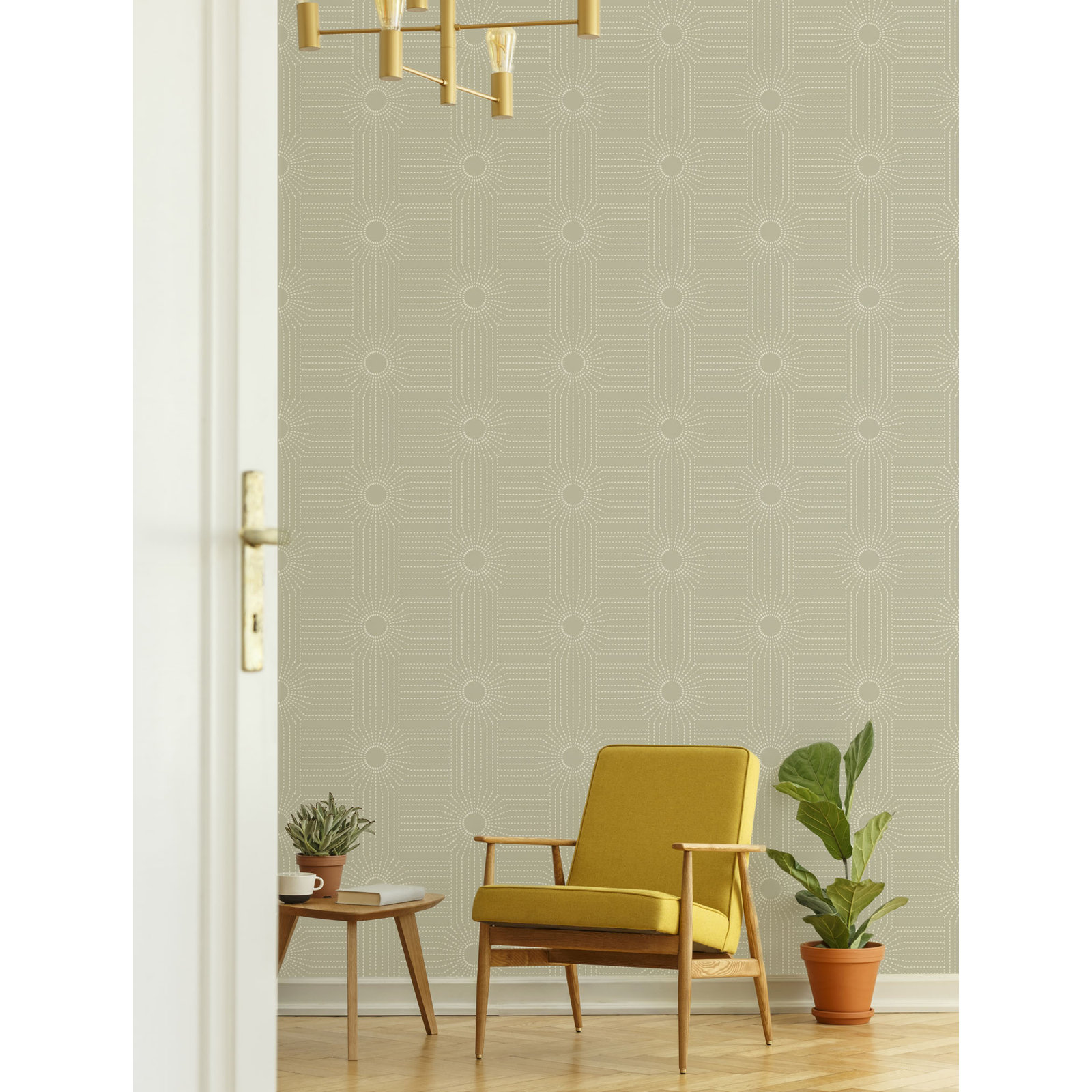 CoEd Wacker Peel & Stick Wallpaper Tile, Desert Sand, Non-pasted