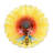 Solar Bee Floral Bird Bath