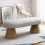 Banc de salle à manger pour la salle à manger, banc de chambre à coucher tapissé à l'extrémité du lit, repose-pieds Boucle pour le salon, pieds en bois avec tabouret de 64 po et capacité de poids de 300 lb-944998193-944998195-962765652