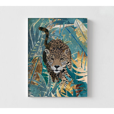 «Jaguar Jungle 2» par Sarah Manovski, décor de vie sauvage de prédateur, affiche de Jaguar animal sauvage, reproduction d'art de la jungle, affiche de grand chat