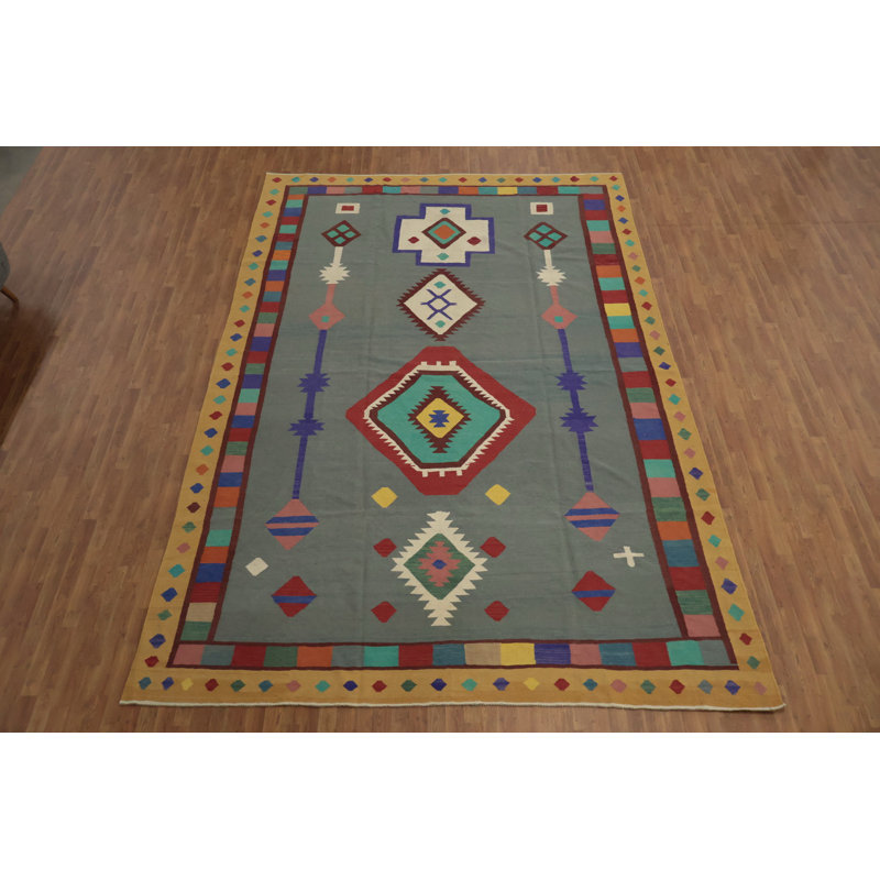 Tapis turc géométrique Kilim 10 x 15