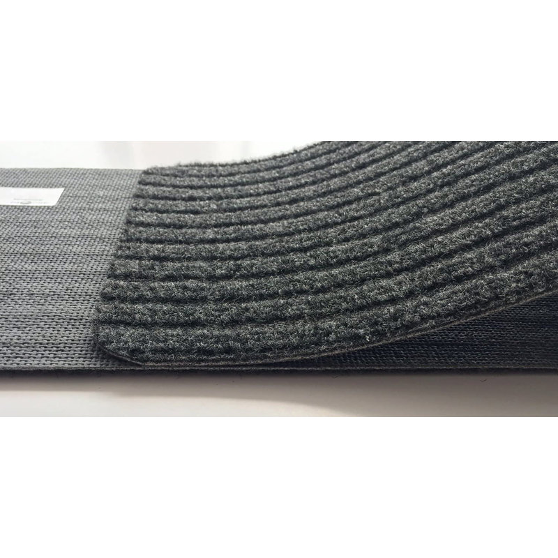 Tapis d'escalier antidérapant Orean, Gris, Rectangle 24 po x 7 po, Ensemble de 13