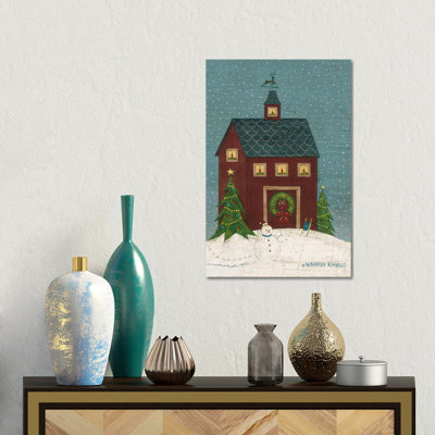 Noël à la maison - reproduction d'art sur toile tendue