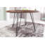 Moris Sheesham Round Wood Top Dining Table
