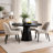 Gytle Round Dining Table in Black