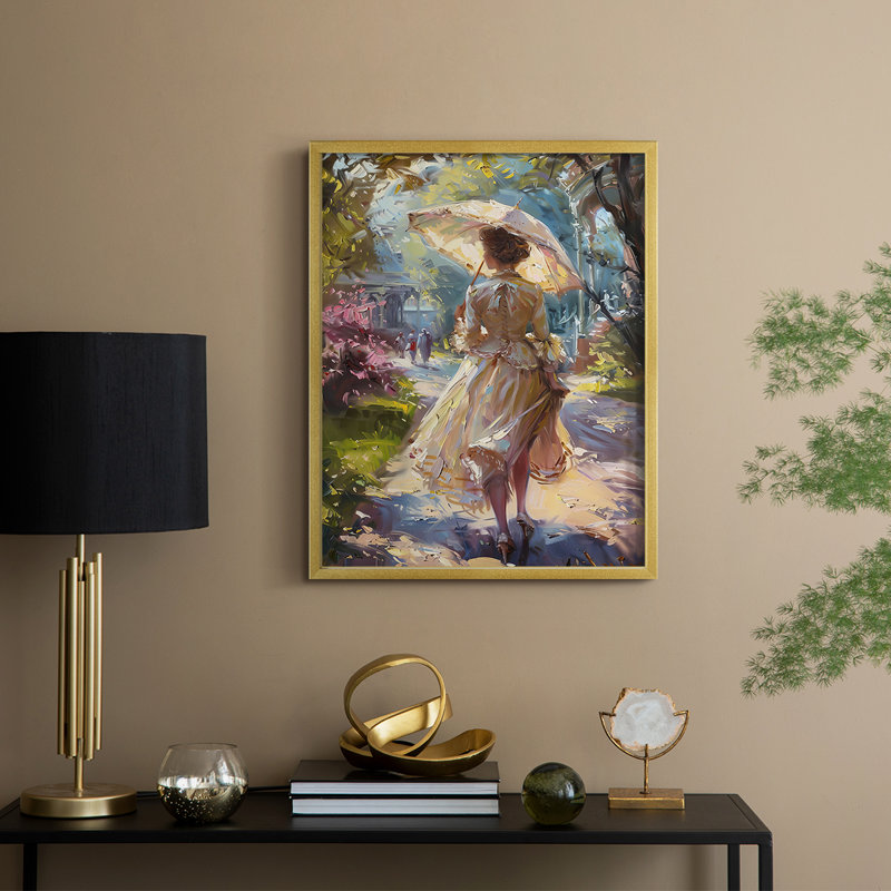"WOMEN Series DCCXIX" par J Paul, Doré, H 11 po x l 9 po