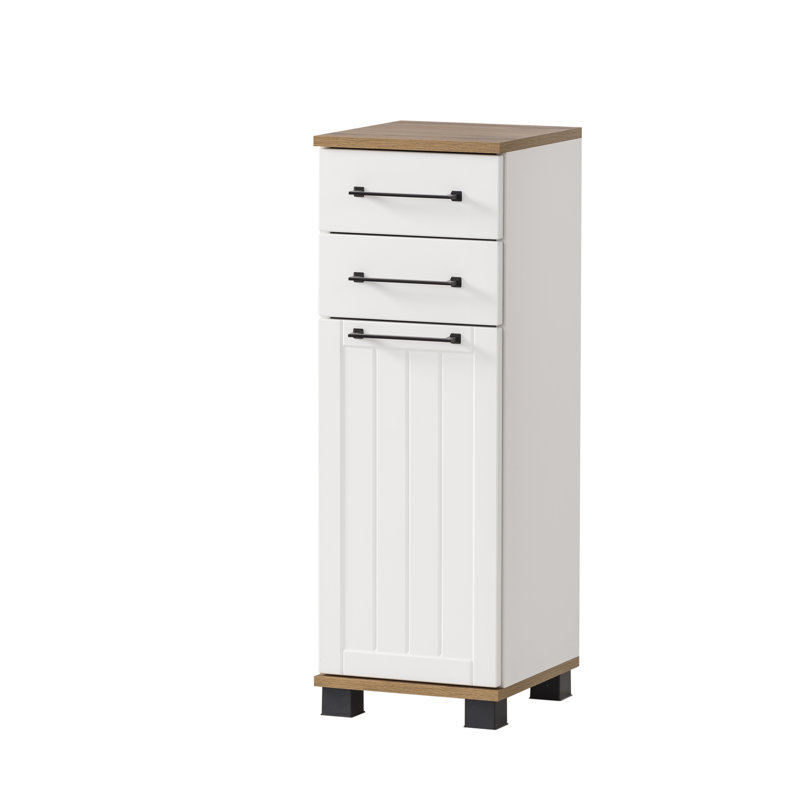 Alapaha Base Cabinet in Country House, Matt white/Oak