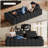 Boneless 88'' Wide Modular Upholstered Sofa Chenille Tufted Cloud Couch-966140314