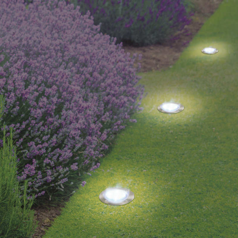 Stainless Steel Low Voltage Solar Powered Integrated LED Pathway Light Pack
