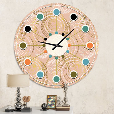 Horloge murale Mid-Century
