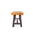 Outdoor Carlisle Benches, Sandblasted Brown + Rustic Metal (Set Of 2)-1299507833