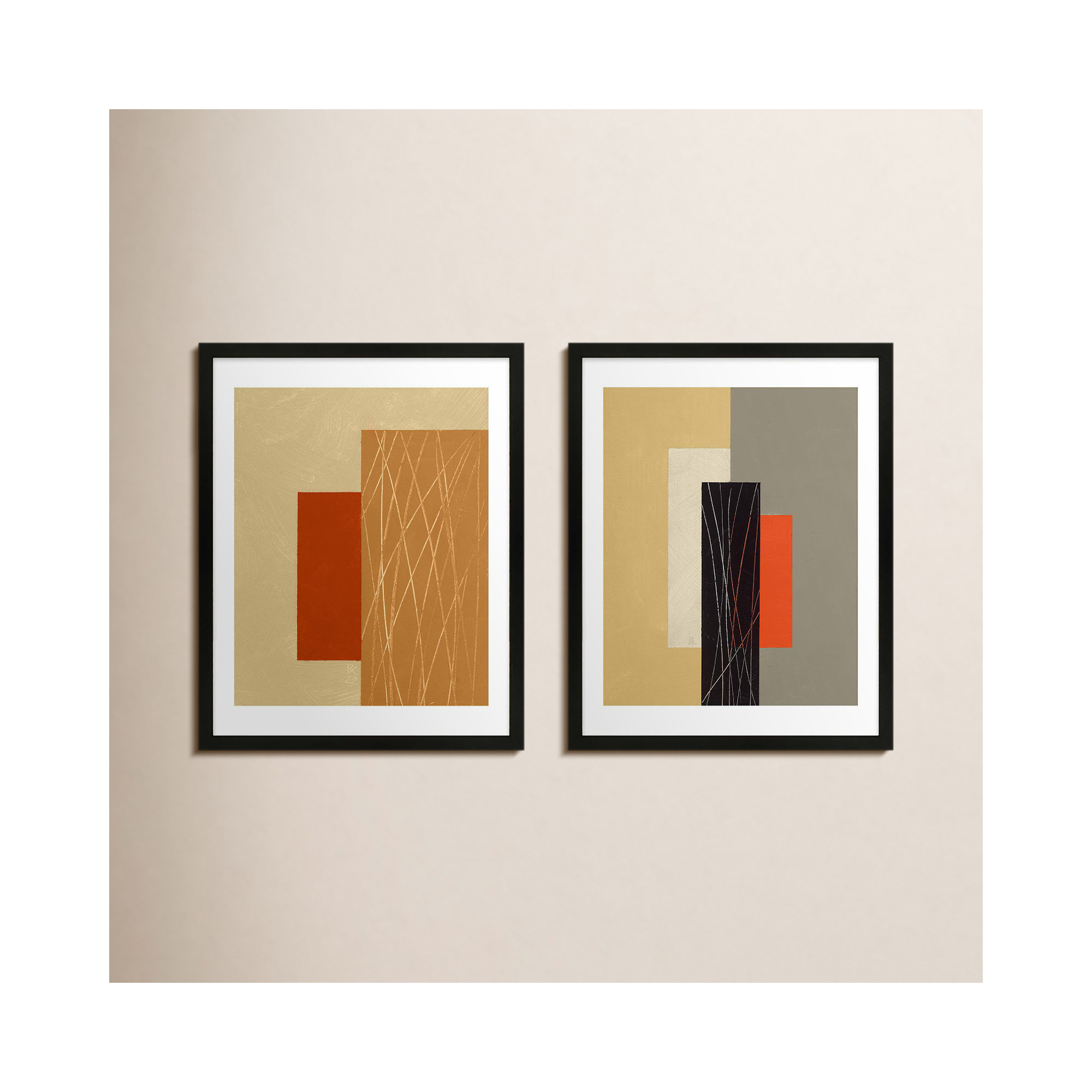 Rhythm by Robert Kamnatnik, Black, 20" H x 16" W x 1.25" D