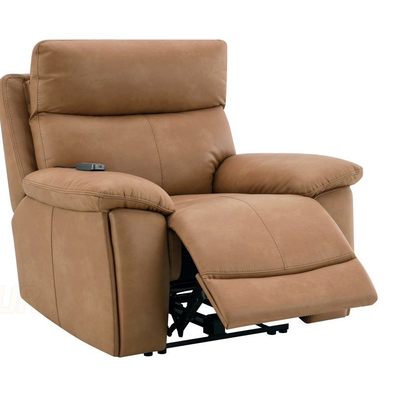 Fauteuil inclinable électrique en cuir Chavis avec port USB, appui-tête électrique et soutien lombaire pour un confort ultime