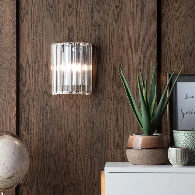 Ming Stainless Steel Flush Mounted Sconce