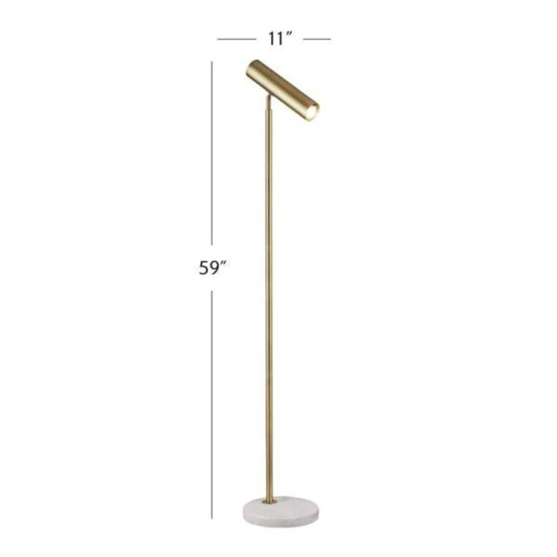 Lampe de travail sur pied Thames Gold
