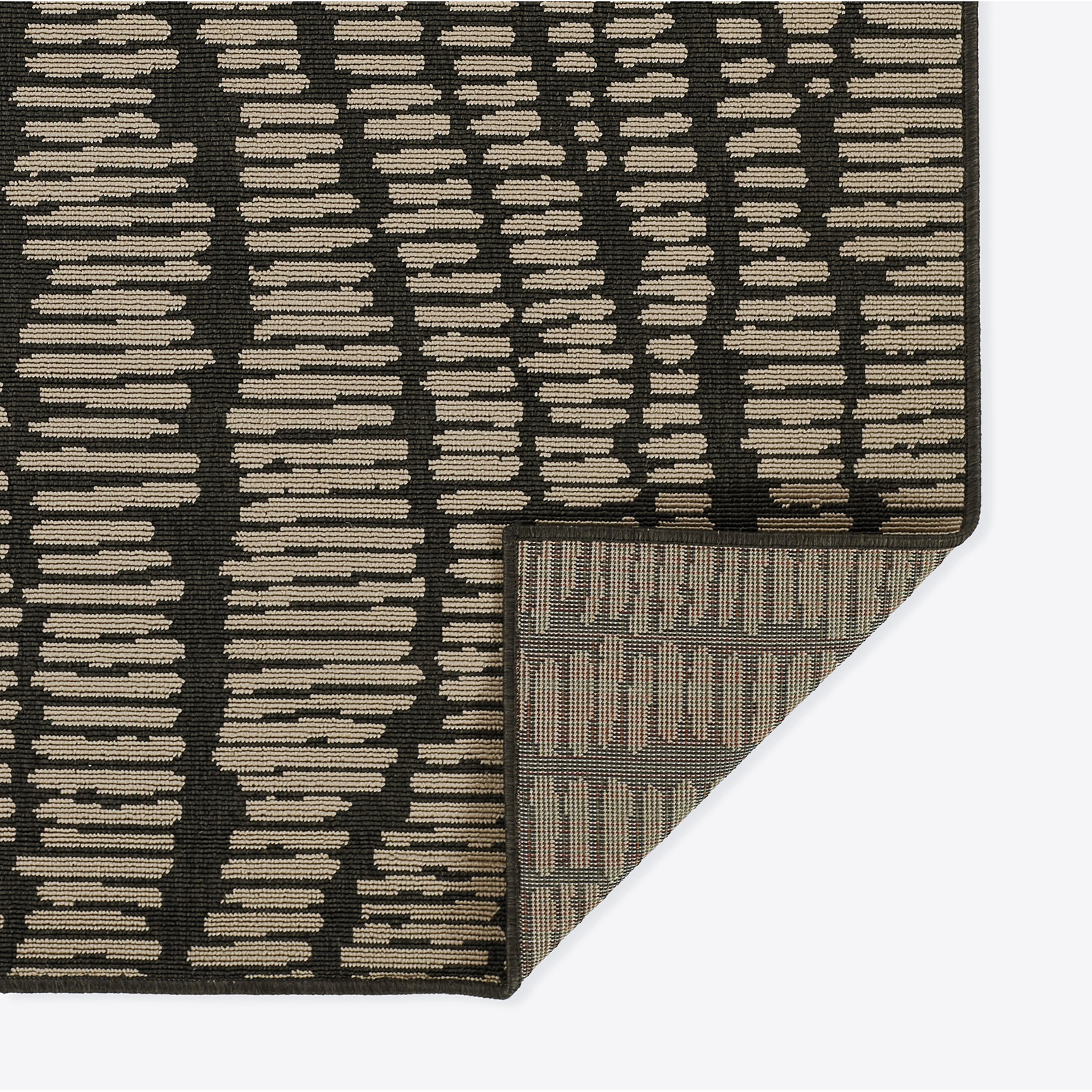 Jaymeir Brown Abstract Outdoor Rug, Rectangle 3'11" x 5'7"