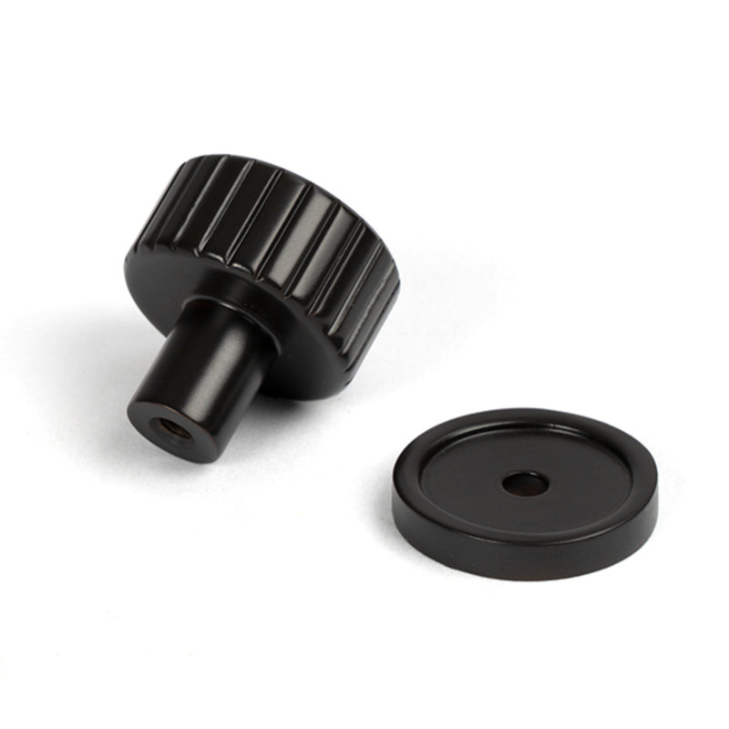 Matt Black Judd Cabinet Knob - 32Mm (Plain), 2.5 cm, Aged Bronze