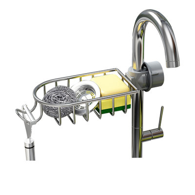 Rack Faucet Storage Rack Space Aluminum Adjustable Kitchen Sink Sink Sink Sponge Cloth Storage Rack
