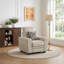 Ensemble de salon en tissu 2 pièces avec fauteuil et canapé Marciniak-128586232