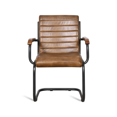 Carlissia 19.3 cm H Upholstered Leather Accent