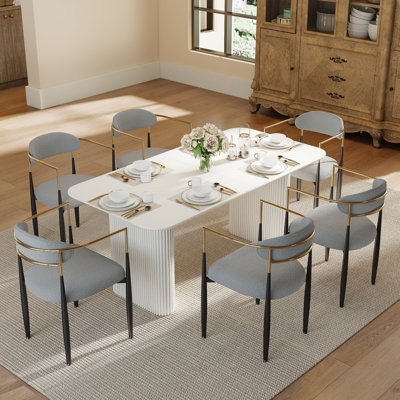 Rectangular Dining Table for 4-6 People