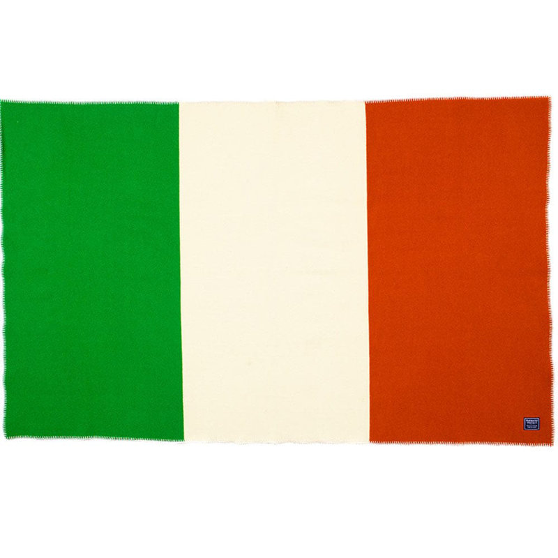 Irish Flag Wool Throw