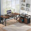 Bureau de direction et classeur latéral 2 pièces Lympsham-1713406911-1700457987