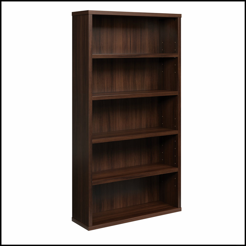 Bibliothèque réglable à 5 tablettes avec panneaux durables pour un rangement polyvalent et une organisation élégante dans n'importe quelle pièce