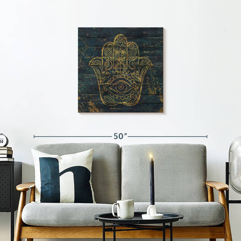 Adella Hamsa, 24" H x 24" W