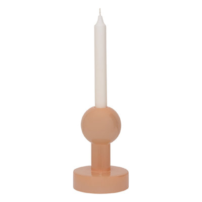 Bougeoir de table en verre