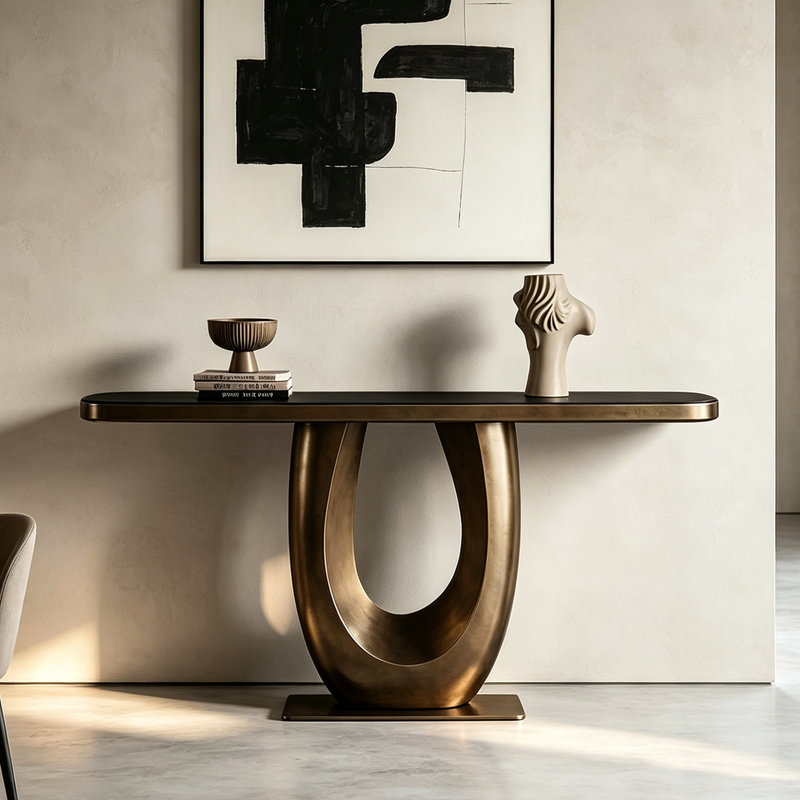 Console Italian Luxury, 33.5" H x 59.1" W x 13.8" D