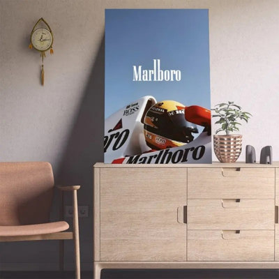 Retro Marlboro F5 Racing Canvas Print - Urban Studio