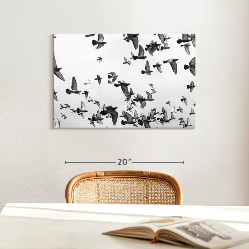 Brampt Pigeon Flock, 16" H x 24" W