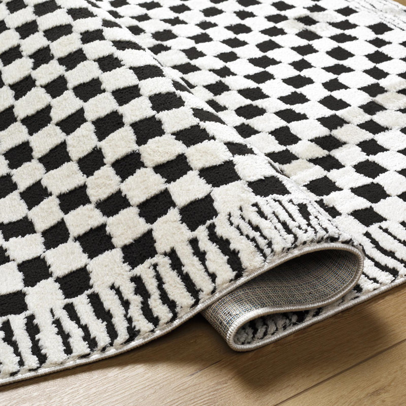 Aryas Checkered Indoor Rug, Rectangle 9'2" x 12'