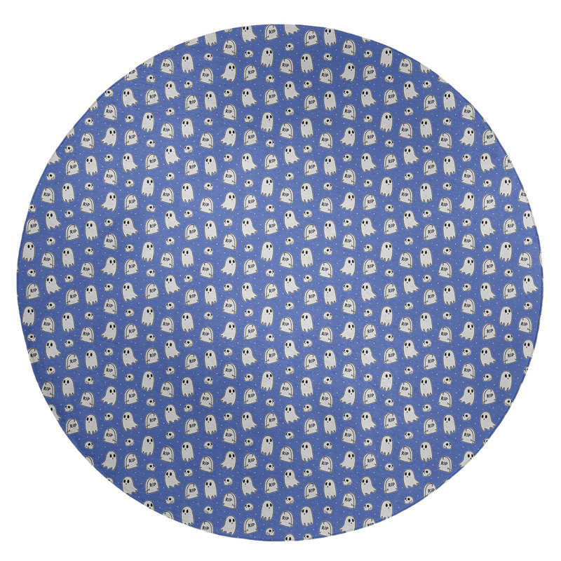 Chenille Indoor Rug, Round 5'