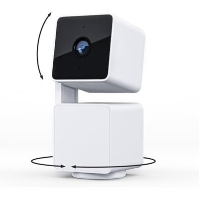Cam Pan V3 Indoor/Outdoor IP65 1080P 360° Pan/Tilt/Zoom Wi-Fi Smart Home Security Camera With Motion Tracking For Baby & Pet, Colour Night Vision, Works With Alexa & Google Assistant, White