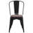 Kewaunee Metal Stackable Chair with Wood Seat-1921678921