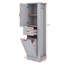 Armoire de rangement imposante avec compartiment coulissant et tiroir, tablettes réglables idéales pour le rangement dans le garde-manger et la salle de bain-597859442