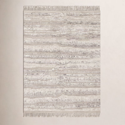 Benjamin Natural Ivory Hand-Knotted Wool Rug
