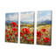 «Red Poppies Field In Mountain I», ensemble d'art sur toile coquelicots-107737216-107737211