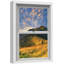 Fenêtre de paysage «Window View Mountain Range Yellow Flower Meadow Cloudy Sky Nature Decor Decor Rustic Landscape» sur toile-98448456