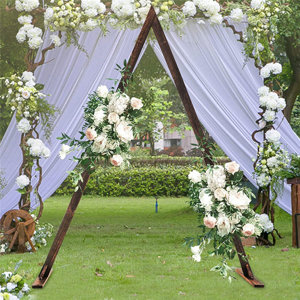 Wooden Triangle Wedding Arch