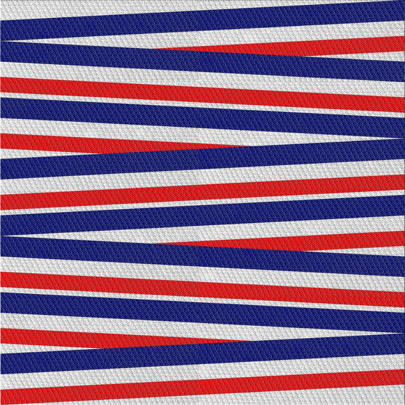 Tapis bleu / rose Alston, Carré 8 pi